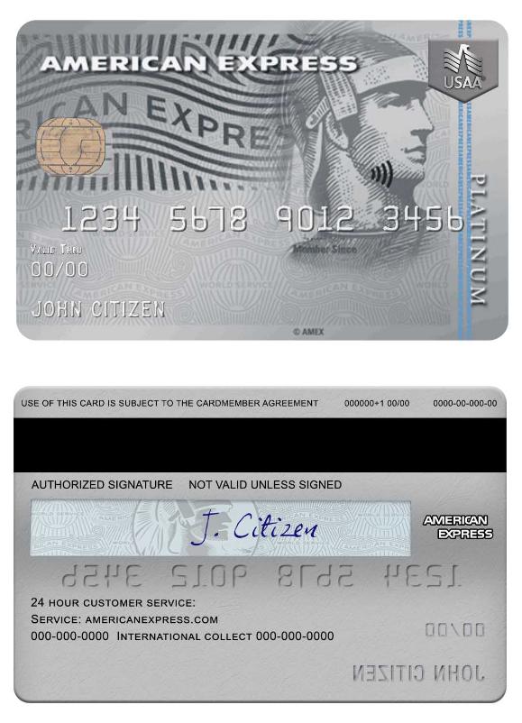 USA USAA bank Amex Card